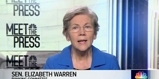 Sen. Elizabeth Warren joined NBC's "Meet the Press" on Sunday and blasted Fed chair Jerome Powell. 