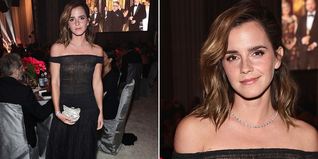 Emma Watson at the Elton John Aids Foundation Oscars viewing party.