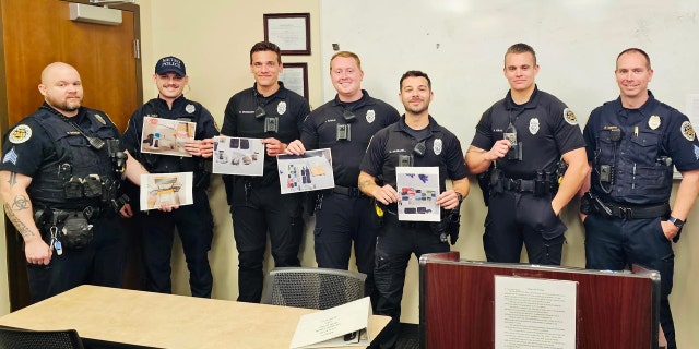 Officer Rex Engelbert, third from left, was among a group of Central Precinct officers recognized last week with a "Central Precinct Commander’s Coin for their hard work and dedication to precision policing."