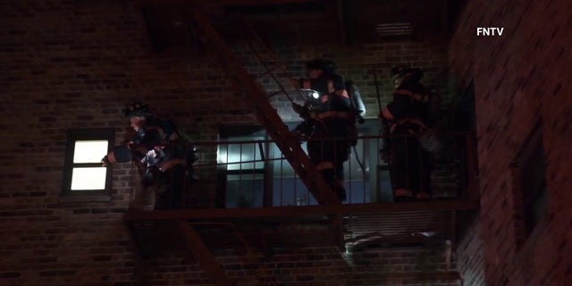 Firefighters reportedly helped residents escape the building through fire escapes.