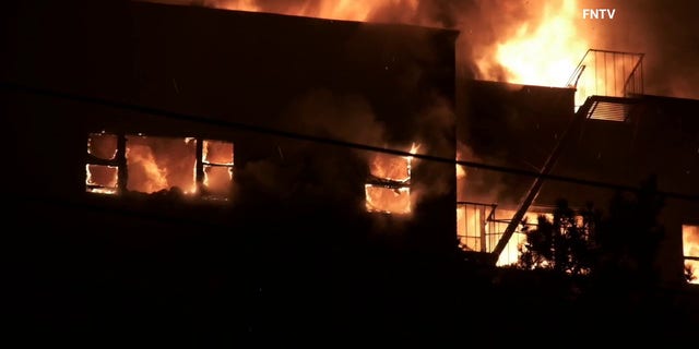 The inferno engulfed the Mona Lisa Luxury Cooperative Residence in Yonkers, a city in Westchester County, New York, early Wednesday.