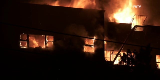 The inferno engulfed the Mona Lisa Luxury Cooperative Residence in Yonkers, a city in Westchester County, New York, early Wednesday.
