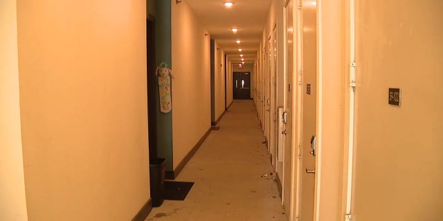 A Garland apartment where two armed intruders tried to force their way in.