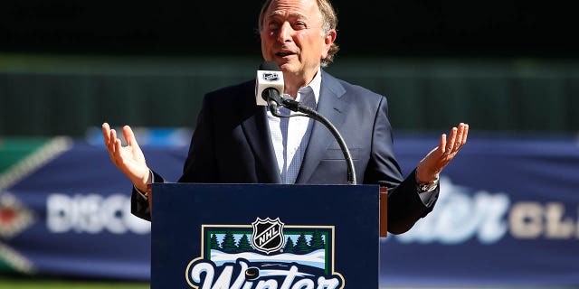 Gary Bettman at Target Field
