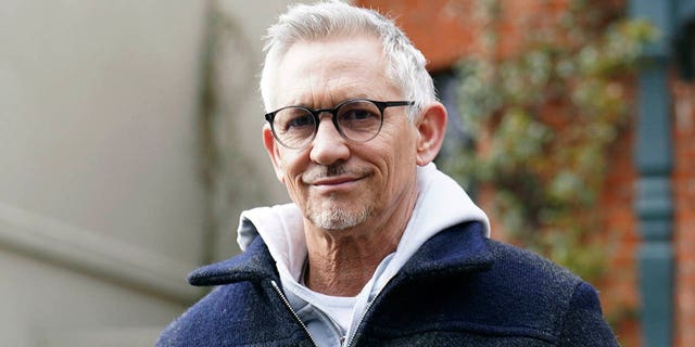British soccer broadcaster Gary Lineker leaves his home, in London, Monday March 13, 2023.