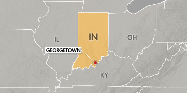 Georgetown, Indiana, is near the state's border with Kentucky. 