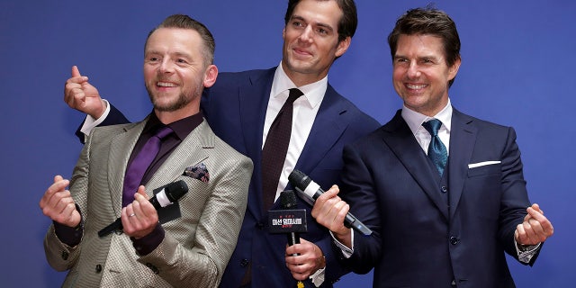 Tom Cruise, Henry Cavil and Simon Pegg at Mission Impossible premiere in Korea