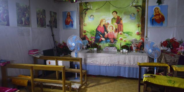 The interior of a house church is seen in Puyang, in China's central Henan province.