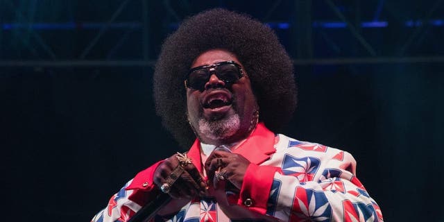 Rapper Afroman performs onstage during the Texas Ballpark Tour at Dell Diamond in Round Rock, Texas.  