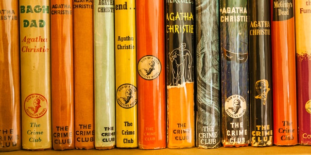 England, Devon, Glampton, Agatha Christie's holiday home Greenway, The library, displaying Agatha Christie's novels (Photo: Ducasse/Universal Image Collection via Getty Images)