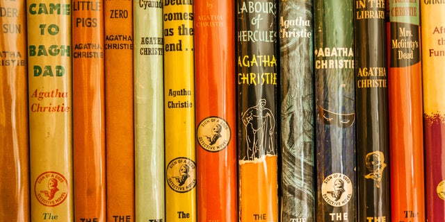England, Devon, Glampton, Agatha Christie's holiday home Greenway, The library, displaying Agatha Christie's novels (Photo: Ducasse/Universal Image Collection via Getty Images)