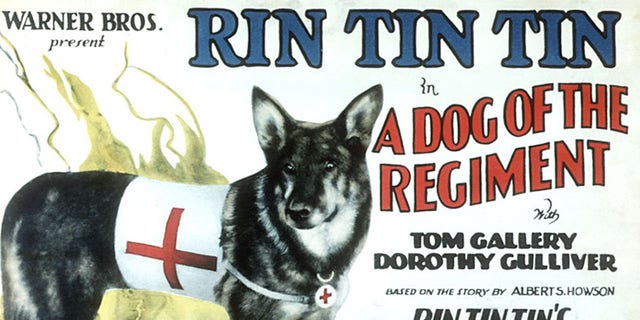 "Dog of the Regiment" poster starring Rin Tin Tin, 1927. 