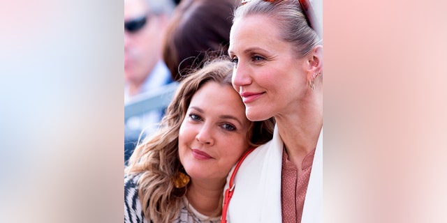 Cameron Diaz, right, admitted it was "difficult to watch" friend Drew Barrymore struggle.