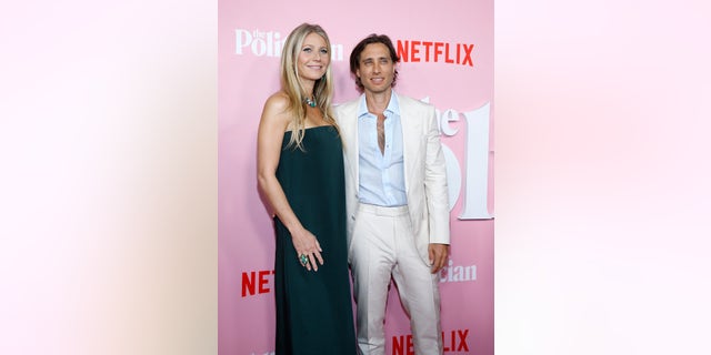 Gwyneth Paltrow and Brad Falchuk attend "The Politician" premiere in New York at DGA Theater Sept. 26, 2019, in New York City.
