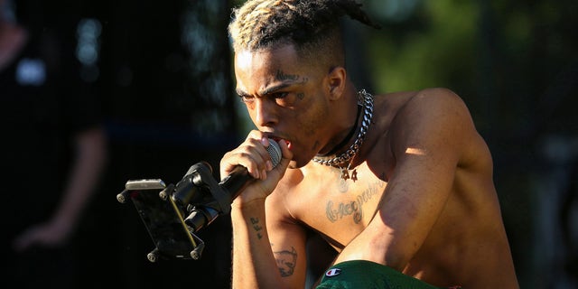 XXXTentacion performs during the Rolling Loud Festival in downtown Miami on May 6, 2017. 