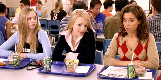 From left, Amanda Seyfried as Karen Smith, Rachel McAdams as Regina George and Lacey Chabert as Gretchen Wieners in the movie "Mean Girls," released April 30, 2004. 