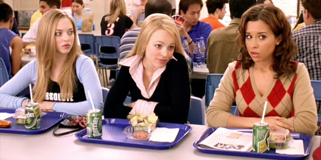 From left, Amanda Seyfried as Karen Smith, Rachel McAdams as Regina George and Lacey Chabert as Gretchen Wieners in the movie "Mean Girls," released April 30, 2004.