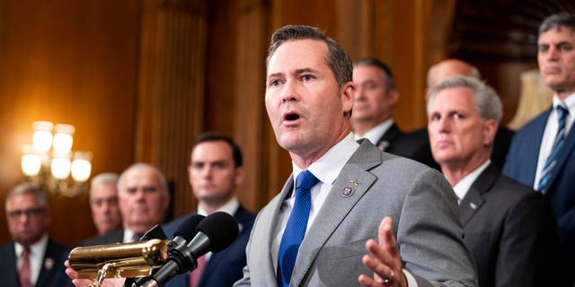 Rep. Michael Waltz, R-Fla., speaks at the U.S. Capitol Aug. 31, 2021.