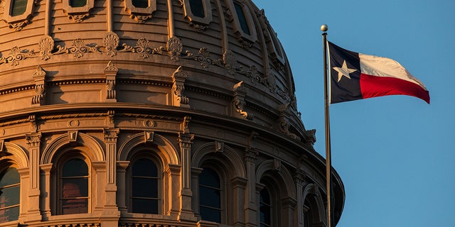 The Texas state capitol