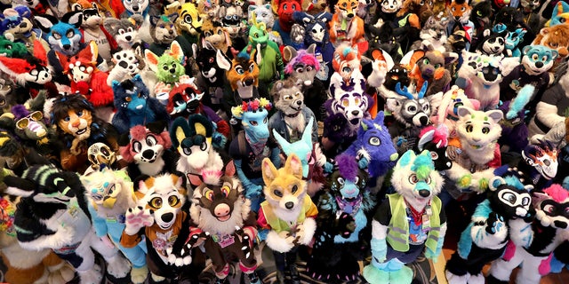 Close to 500 people dressed in animal costumes crowded filled the Grand Ballroom of the Park Plaza Hotel on Feb. 19, 2022.