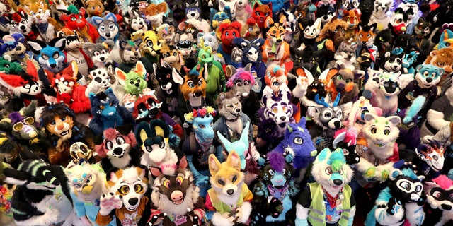 Close to 500 people dressed in animal costumes crowded filled the Grand Ballroom of the Park Plaza Hotel on Feb. 19, 2022.