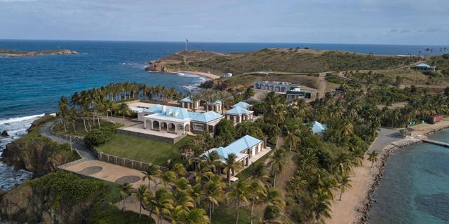 Jeffrey Epstein's former home on the island of Little St. James in the U.S. Virgin Islands.