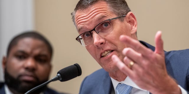 Rep. Randy Feenstra speaks during a House hearing on March 29, 2022.
