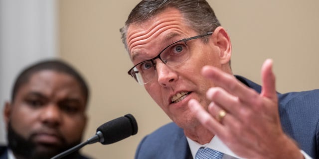 Rep. Randy Feenstra speaks during a House hearing on March 29, 2022.