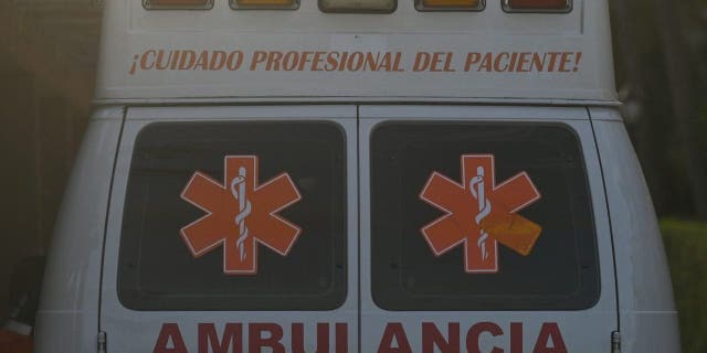 An ambulance in Playa del Carmen April 29, 2022.