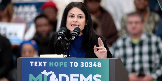 Dana Nessel campaigns during midterms