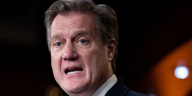 Rep. Mike Turner, R-Ohio, speaks during the House GOP news conference on FY23 government funding on Wednesday, December 14, 2022.