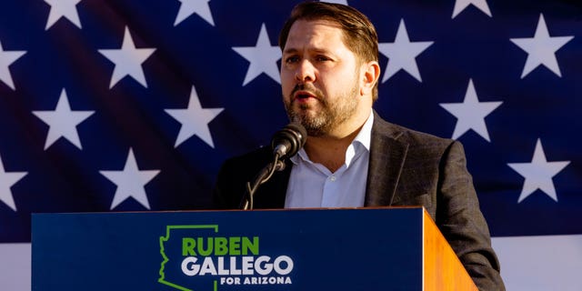 Arizona Democrat Rep. Ruben Gallego, who is running for Senate against independent Senator Kyrsten Sinema, said in February he believed the Chinese spy balloon was appropriately handled but slammed the subsequent shots at other balloons after the first.