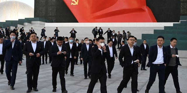People visit the Communist Party of China Museum in Beijing on March 3, 2023, ahead of the opening of the annual session of the National People's Congress on March 5. 