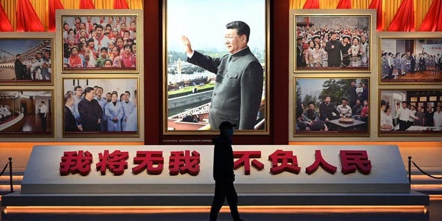 Chinese President Xi Jinping mural