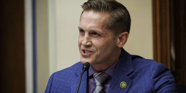 Representative Rich McCormick, a Republican from Georgia, speaks during a House Select Subcommittee on the Coronavirus Pandemic hearing in Washington, DC.