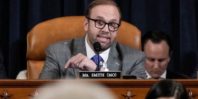 Committee Chairman Jason Smith, R-Mo., questions U.S. Treasury Secretary Janet Yellen during a House Ways and Means Committee hearing on Capitol Hill March 10, 2023, in Washington.