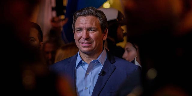 Florida Governor Ron DeSantis joins Fox News' Sean Hannity during a GOP town hall on July 21, 2021.
