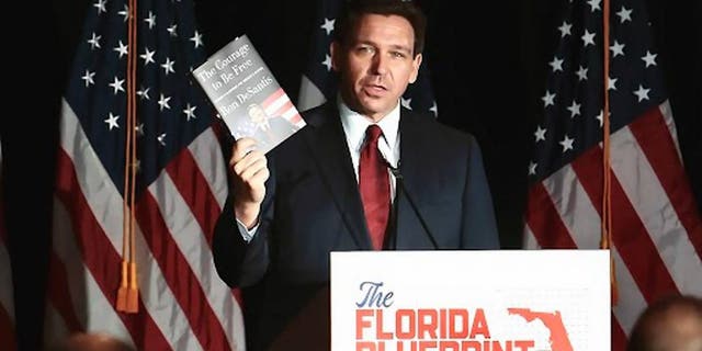 Florida's Blueprint for America's Revival" successful Doral, Florida, connected Wednesday, March 1, 2023. (Jose A. Iglesias/Miami Herald/Tribune News Service via Getty Images)