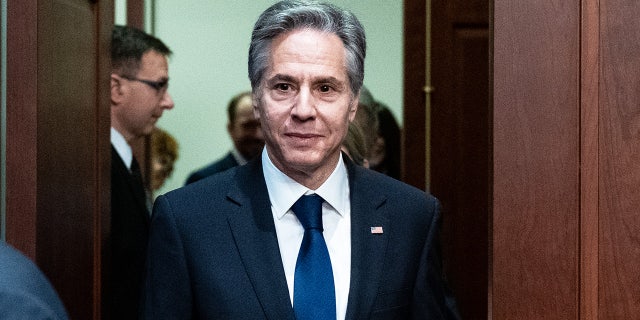 During Thursday’s House Foreign Affairs Committee hearing on the state of American diplomacy, Colorado GOP Rep. Ken Buck asked Secretary of State Antony Blinken, pictured above, if he believed TikTok is "a threat to United States security."