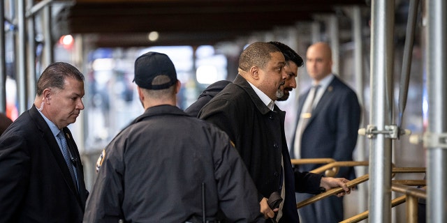 Manhattan District Attorney Alvin Bragg arrives at Manhattan Criminal Court on March 27, 2023 in New York City.  Manhattan District Attorney Alvin Bragg's office is investigating former President Donald Trump's alleged hush money to porn film star Stephanie Clifford, better known as Stormy Daniels during the 2016 presidential campaign.