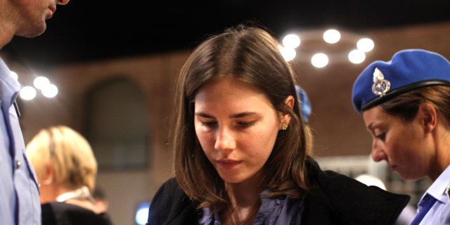 Amanda Knox attends her appeal hearing at Perugia's Court of Appeal on Sept. 30, 2011 in Perugia, Italy. 