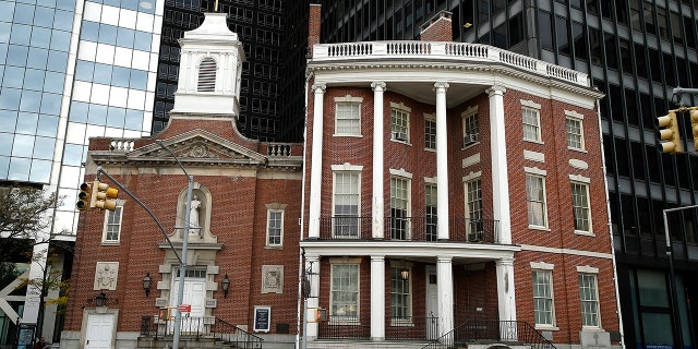 The Shrine of St. Elizabeth Ann Bayley Seton is located in the Church of Our Lady of the Holy Rosary, shown here on Oct. 27, 2020 in New York City. The structure opened in 1965.
