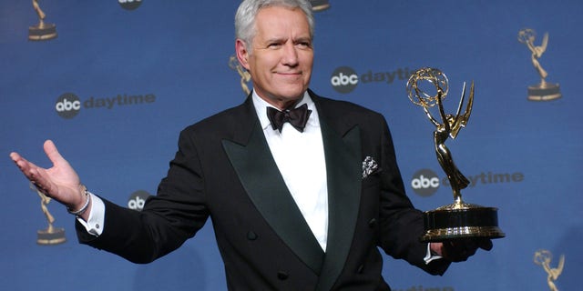 Alex Trebek after his Emmy win