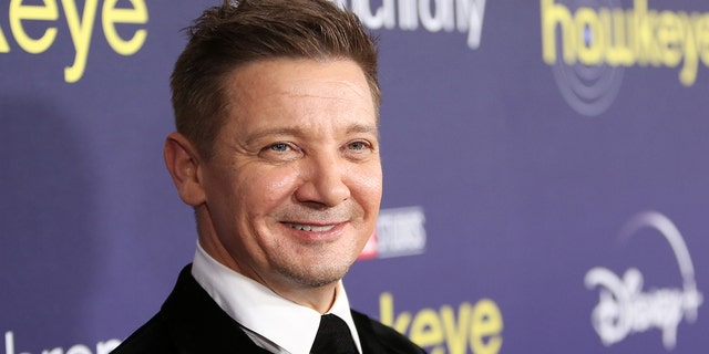 Jeremy Renner attends the Hawkeye Los Angeles Launch Event at El Capitan Theatre in Hollywood, California on November 17, 2021. 