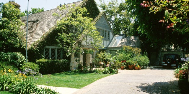 O.J. Simpson's former house is pictured during his trial.