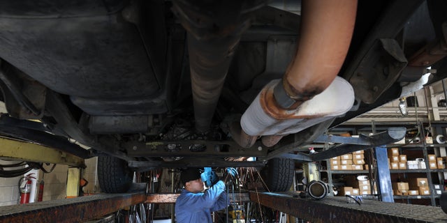 Catalytic converters are targetted for the platinum, palladium and rhodium they contain.