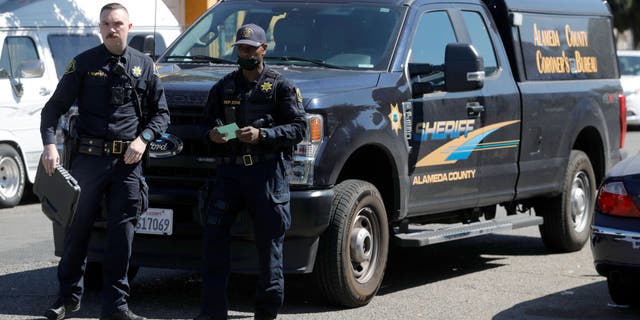 Members of the Alameda County Coroner's Bureau discovered 160 sets of human remains in a warehouse.