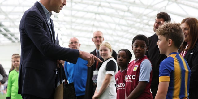 Prince William at an event celebrating the 10th anniversary of St. George's Park, The Football Association's national center for soccer.