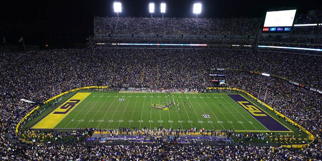 Tiger Stadium during the game between LSU and the Alabama Crimson Tide on Nov. 5, 2022, in Baton Rouge, Louisiana.