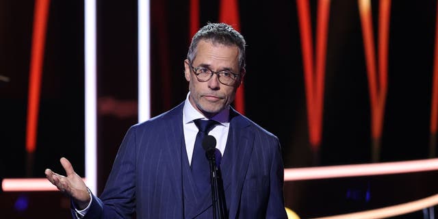 Guy Pearce speaks during the 2022 AACTA Awards Presented By Foxtel Group at the Hordern on December 07, 2022 in Sydney, Australia. 
